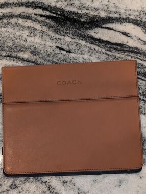 COACH Leather iPad Tablet Laptop Case Sleeve